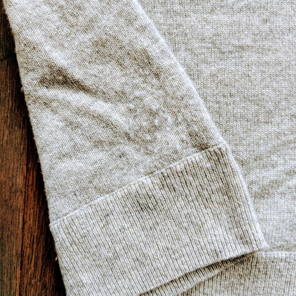 J. Crew 100% Italian Cashmere Hoodie (grey) - Picture 6 of 8
